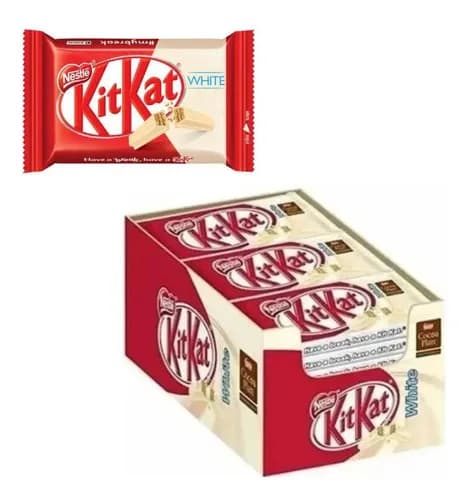 Nestlé Kit Kat Chocolate 41g Branco Ao Leite 24 Unidades