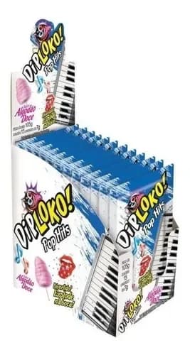 Pirulito Dip Loko Algodão Doce 105g C/15un - Danilla
