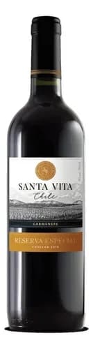 Vinho Chileno Tinto Seco Reserva Especial Santa Vita Carménère Valle Central Garrafa 750ml