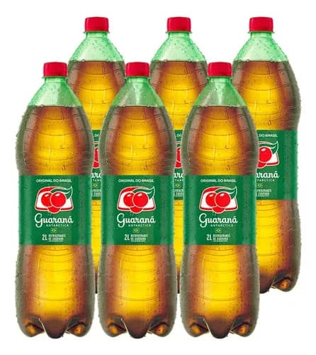 Refrigerante Antártica Guarana Antarctica Guaraná Em Garrafa 2 L Pacote X 6