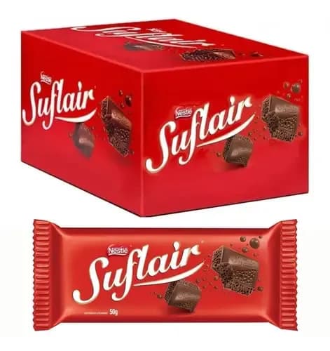 Chocolate Suflair Nestlé 50g - Caixa Com 20 Unidades