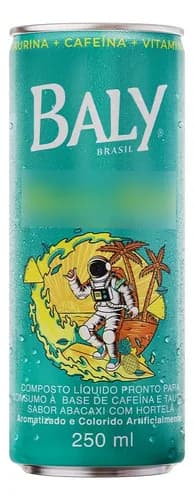 Energético Baly Energy Drink 250ml - Abacaxi Com Hortelã